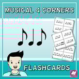 Flashcards with 4 Corners/Section - Standard Notation Reproducible PDF
